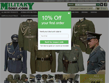 Tablet Screenshot of militarytour.com
